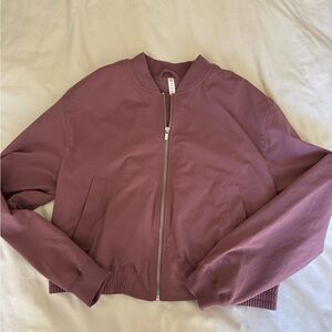 Fabletics Dusty Rose Bomber Jacket